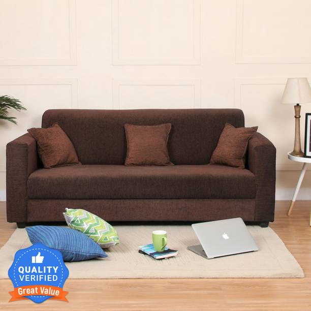 Flipkart Perfect Homes Bergen Fabric 3 Seater  Sofa