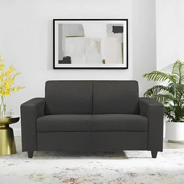 Carftjar Fully Upholstered Two Seater Sofa For Living Room , Bed Room , Office , Cafe Fabric 2 Seater  Sofa
