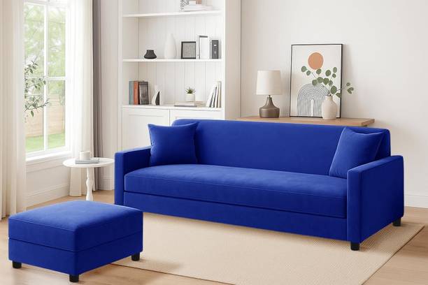 Dr Smith Wooden Sofa Three Seater Fabric 3 Seater  Sofa