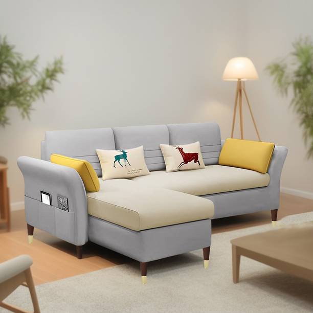 Casaliving Asser Fabric 4 Seater  Sofa