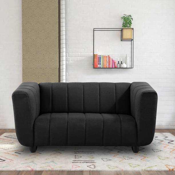 Uarban-hume-furniture Premium Quality Velvet Fabric 2 Seater  Sofa