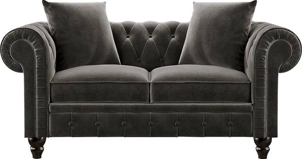Dr Smith Chesterfield Fabric 2 Seater  Sofa