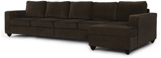 Wakefit Napper Right Aligned Chaise Fabric 6 Seater  Sofa