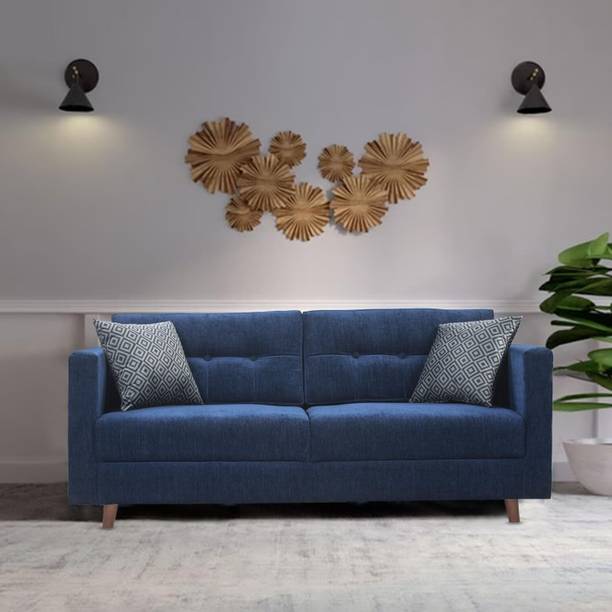 DMK 3 Seater Sofa for Home Living Room, Office Stylish and Comfortable Fabric 3 Seater  Sofa