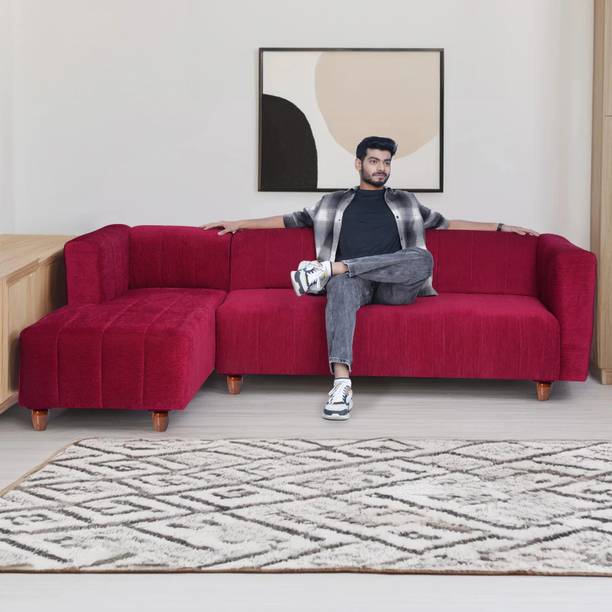 Seventh Heaven Tokyo 6 Seater Sofa, Extra Spacious, Chenille Molfino Fabric: 1 Year Warranty Fabric 6 Seater  Sofa