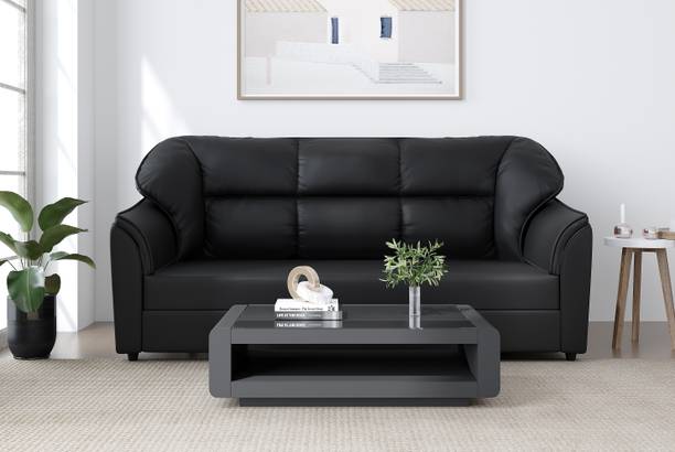 Decorhand 3 Seater Sectional Leatherette Sofa Leatherette 3 Seater  Sofa
