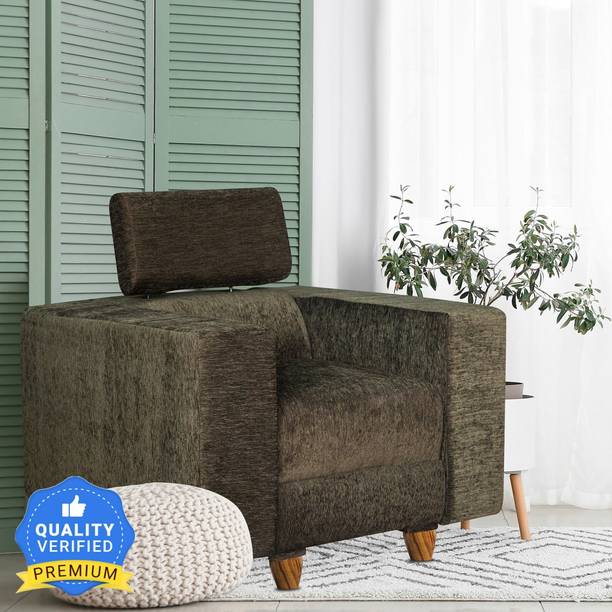 Seventh Heaven Berlin 1 Seater Sofa, Extra Spacious, Chenille Molfino Fabric: 1 Year Warranty Fabric 1 Seater  Sofa