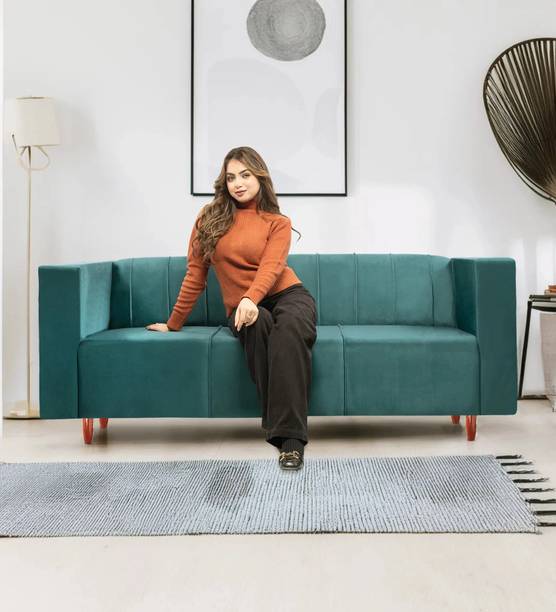 Seventh Heaven Sydney 3 Seater Sofa, Extra Spacious, Premium Velvet Fabric: Fabric 3 Seater  Sofa