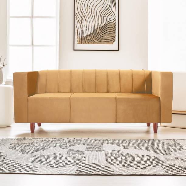 Seventh Heaven Sydney 3 Seater Sofa, Extra Spacious, Plush Suede Fabric 3 Seater  Sofa