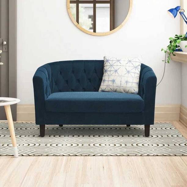 Soul Light Art Loveseat: 49'' Chesterfield Loveseat Sofa Fabric 2 Seater  Sofa