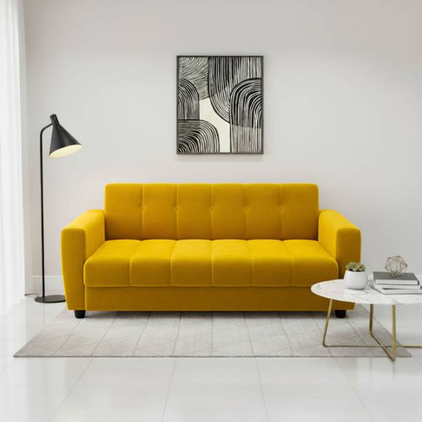 Wood Empire Premium Quality Sofa For LivingRomm ll Homell Office Fabric 3 Seater  Sofa