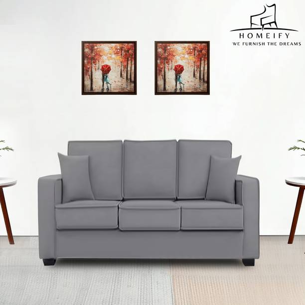 Homeify Sweden Fabric 3 Seater Sofa for Living Room Fabric 3 Seater  Sofa