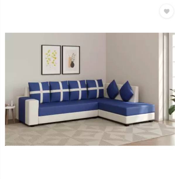 SS CRAFTMAKERS Wood Fabric 6 Seater  Sofa
