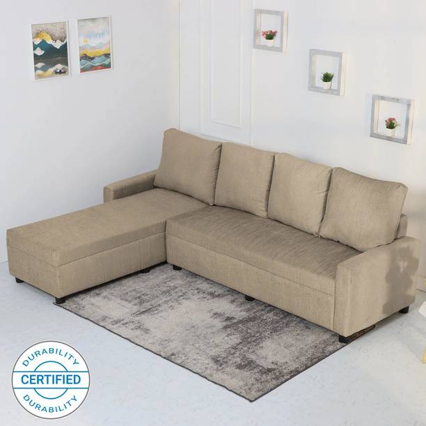 Flipkart Perfect Homes Porto L Shape Fabric 6 Seater  Sofa