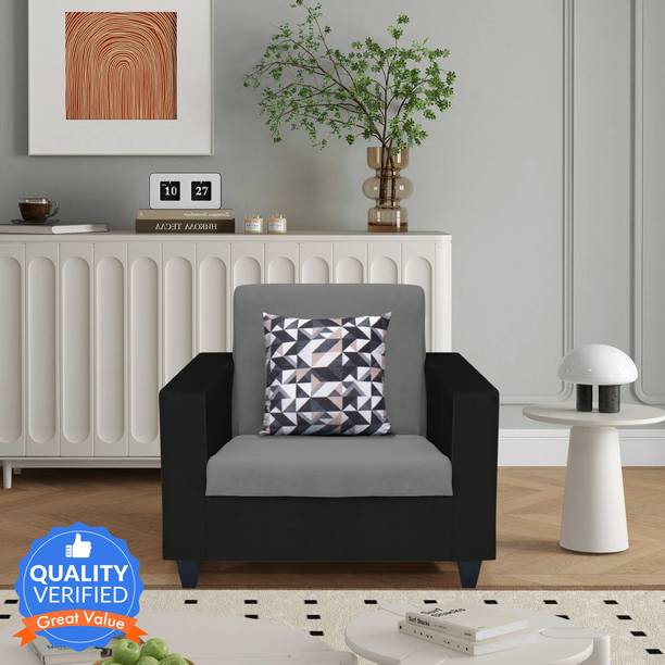 Flipkart Perfect Homes New Crete Fabric 1 Seater  Sofa
