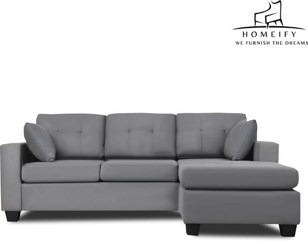 Homeify Rosabella 4 Seater Convertable Sofa Set for Living Room Fabric 4 Seater  Sofa