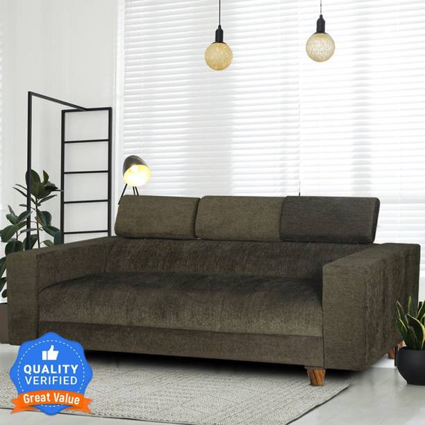 Seventh Heaven Berlin 3 Seater Sofa, Extra Spacious, Chenille Molfino Fabric: 2 Year Warranty Fabric 3 Seater  Sofa