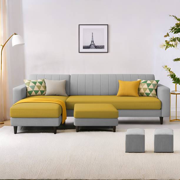 Casaliving Moris LHS Fabric 8 Seater  Sofa