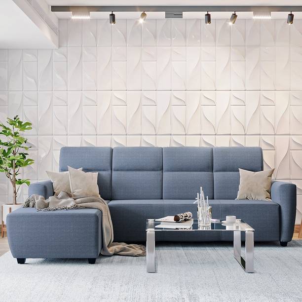 Wakefit Belize Left Aligned Chaise Fabric 5 Seater  Sofa