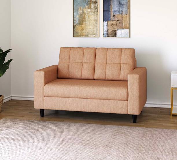 RM HOME Gaura Molfino fabric for living room Fabric 2 Seater  Sofa
