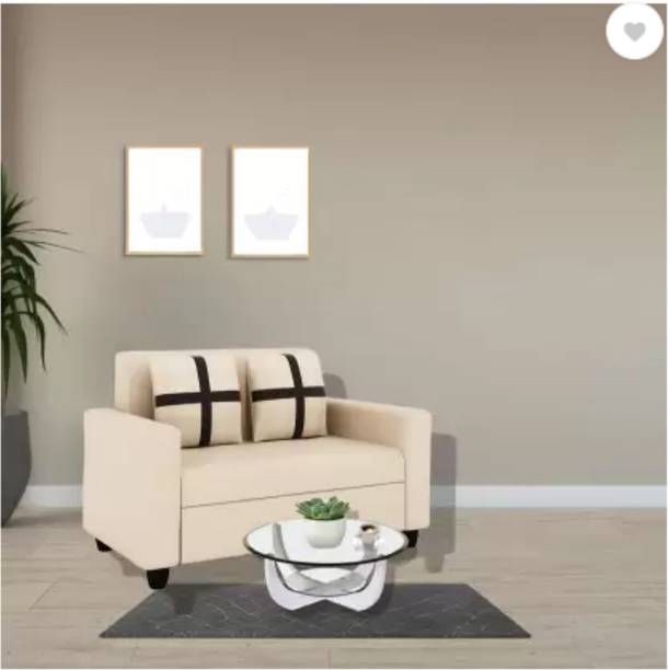 SS CRAFTMAKERS Wood Fabric 2 Seater  Sofa