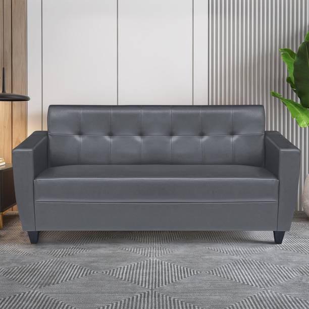 ARRA Remo Leatherette 3 Seater  Sofa