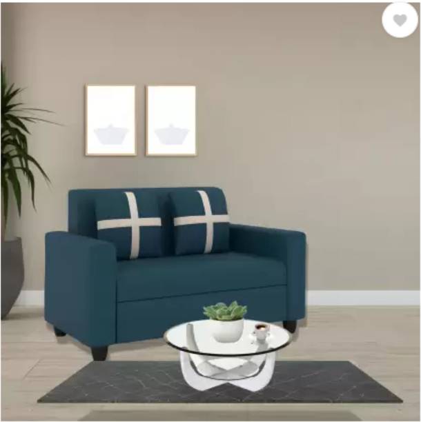 SS CRAFTMAKERS Wood Fabric 2 Seater  Sofa