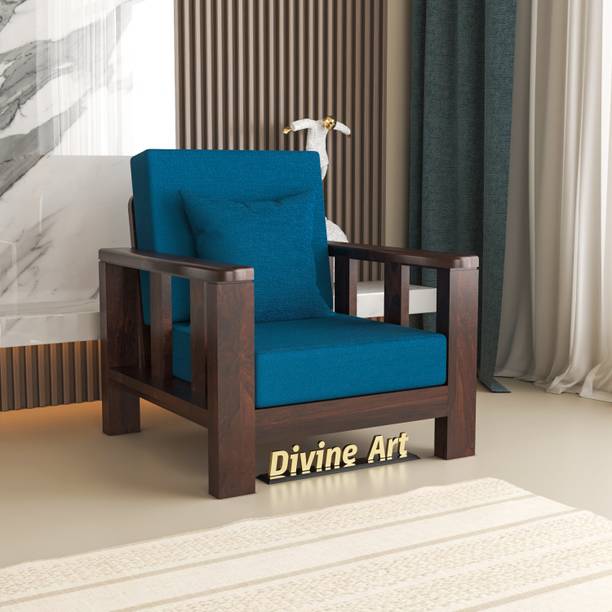 DOKRI 1 Seater Sofa For Living, Waiting Room/ Office Fabric Fabric 1 Seater  Sofa