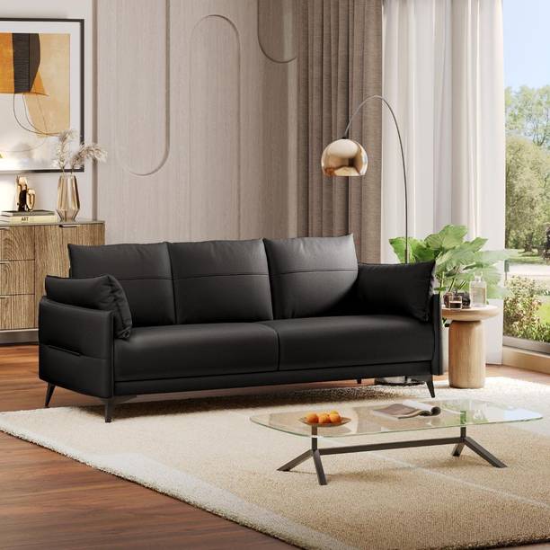 Wakefit Komodo Leatherette 3 Seater  Sofa
