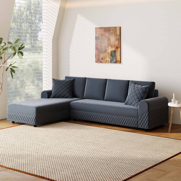 RM HOME Mariana Fabric 6 Seater  Sofa