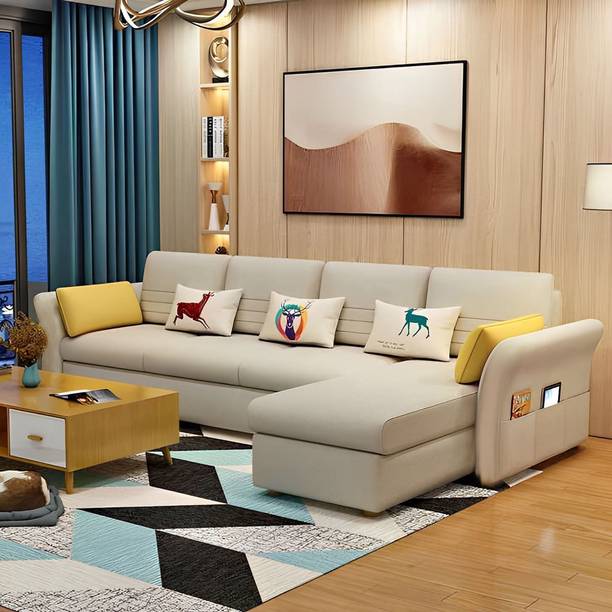 Casaliving Asser Fabric 6 Seater  Sofa