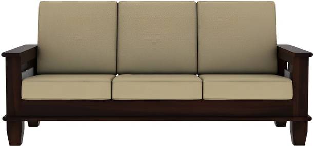 Vinod Furniture Solid Sheesham Wood Three Seater Sofa For Living Room , Hotel , Office . Fabric 3 Seater  Sofa