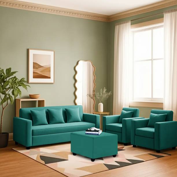 Dr Smith 3 + 1+1 Sofa Set Fabric 5 Seater  Sofa