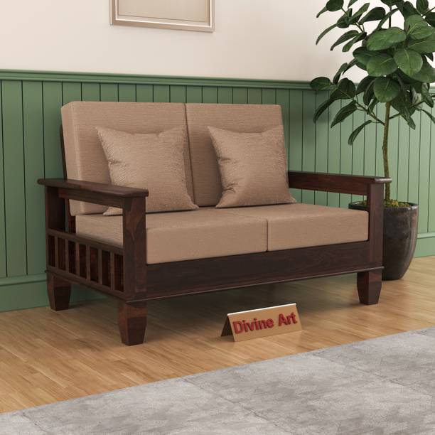 Divine Arts Seater Sofa For Living, Waiting Room/ Office Fabric Fabric 2 Seater Sofa
