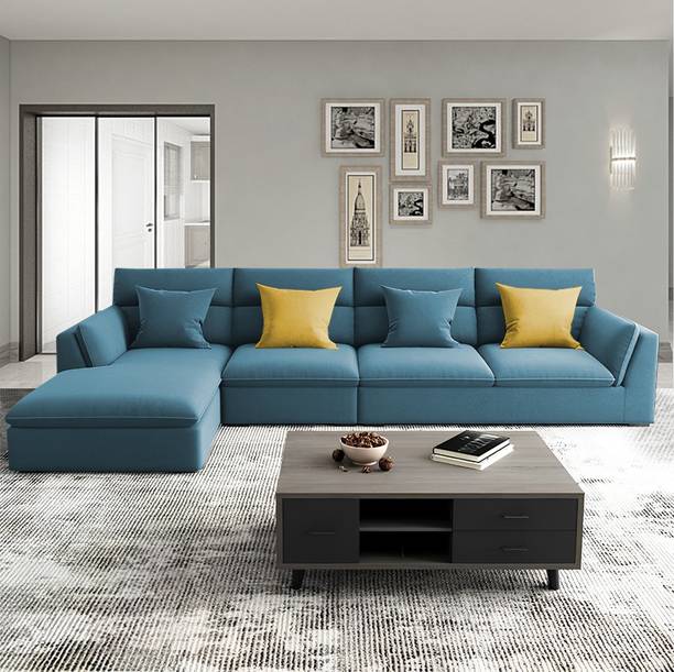 Casaliving Delton Fabric 6 Seater  Sofa