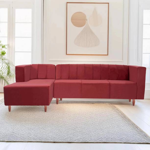 Seventh Heaven Sydney 6 Seater Sofa, Extra Spacious, Plush Suede Fabric 6 Seater  Sofa