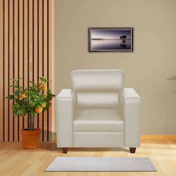 Flipkart Perfect Homes Kawa Leatherette 1 Seater  Sofa