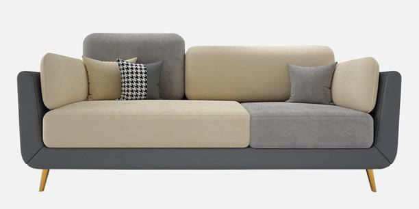 Soul Light Art Sofa for Bedroom, Living Room, Dining Room, Drawing Room, Home Office Fabric 3 Seater  Sofa