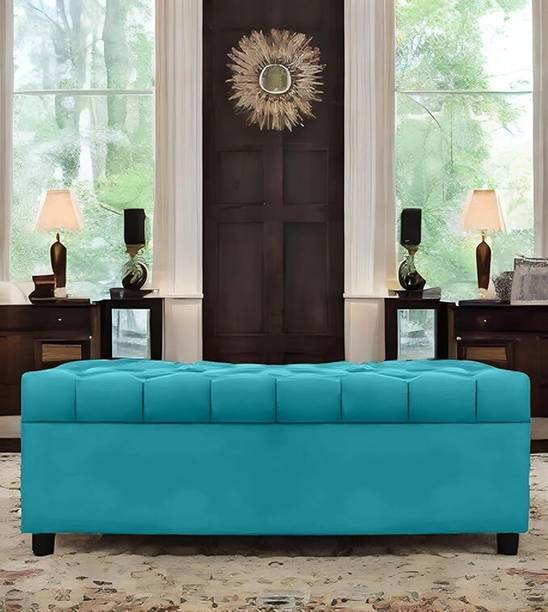 idf collective Ottoman Perfect for Home Living Office Room and Guests Fabric 2 Seater  Sofa
