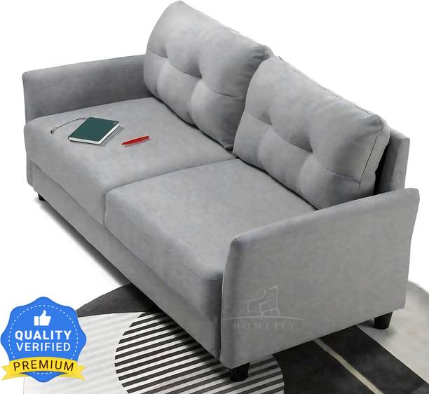 Homeify Zinus 3 Seater Fabric Sofa Set for Living Room Fabric 3 Seater  Sofa