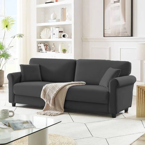 Homeify Blos 3 Seater Modern Comfy Sofa Set for Living Room Fabric 3 Seater  Sofa