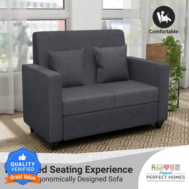 Flipkart Perfect Homes Omega Fabric 2 Seater  Sofa