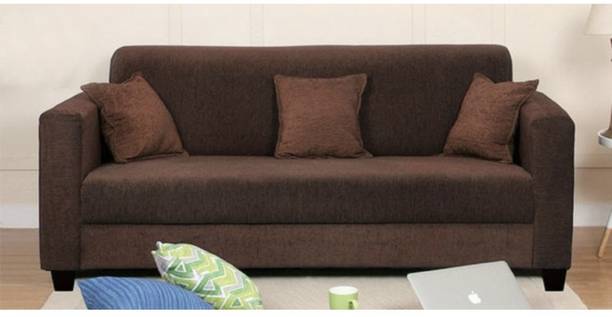 thelazyloft pearl 3 seater brown Fabric 3 Seater Sofa