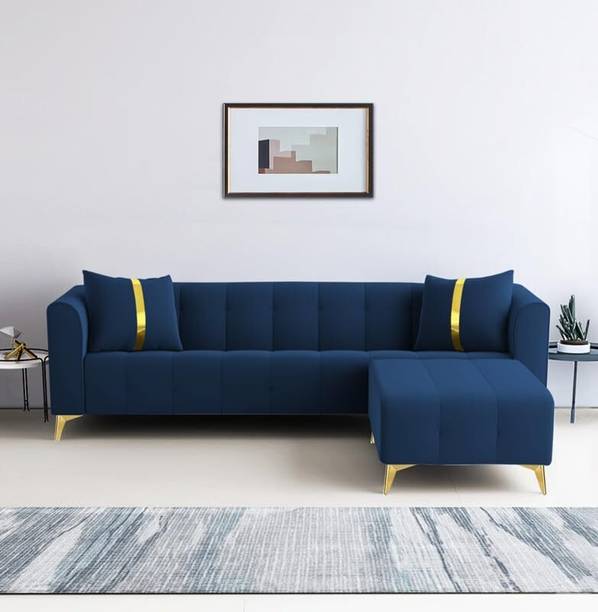 LSI INTERIOR LSI LUXURY L SHAPE Fabric 5 Seater  Sofa