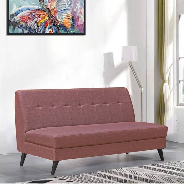 ARRA Parker Three Seater Sofa / Bench Rust Fabric 3 Seater  Sofa