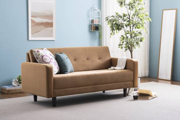 Bharatsofa Fabric 3 Seater  Sofa
