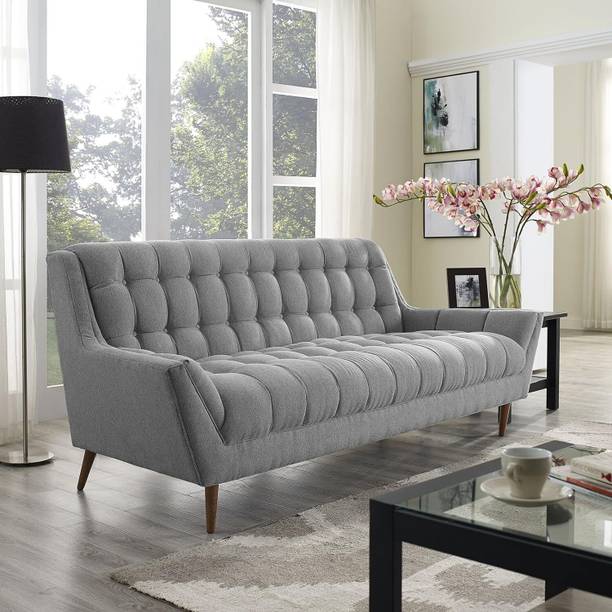 Soul Light Art 3 SEATER SOFA FOR LIVING ROOM GUEST ROOM FABRIC LEATHERETTE Leather 3 Seater  Sofa