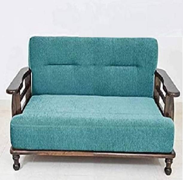 HOUSERIGHT Solid Sheesham wood 2 seater sofa set for living room, bedroom & office Lounge Solid Wood 2 Seater  Sofa