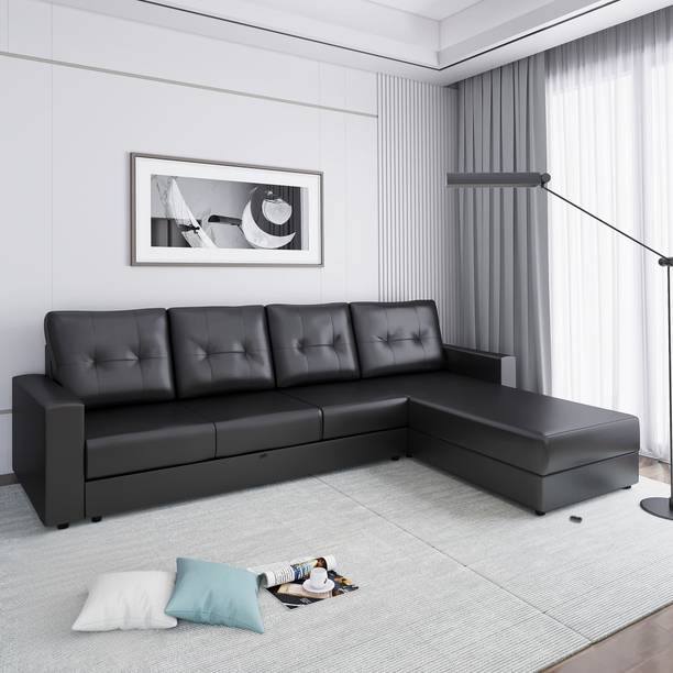 Flipkart Perfect Homes Bruny RHS Leatherette 6 Seater  Sofa