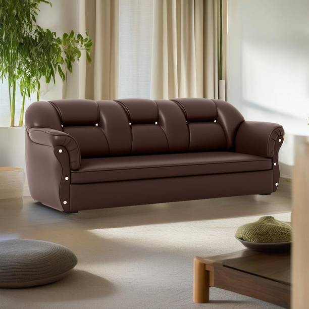 Flipkart Perfect Homes Bella Leatherette 3 Seater  Sofa